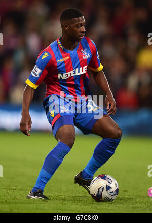 Sullay Kaikai des Crystal Palaces lors du troisième tour de la coupe Capital One au parc Selhurst, Londres.APPUYEZ SUR ASSOCIATION photo.Date de la photo: Mercredi 24 septembre 2014.Voir PA Story FOOTBALL Palace.Le crédit photo devrait se lire comme suit : Adam Davy/PA Wire. Banque D'Images