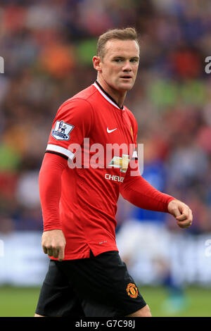 Football - Barclays Premier League - Leicester City / Manchester United - King Power Stadium.Wayne Rooney, Manchester United Banque D'Images