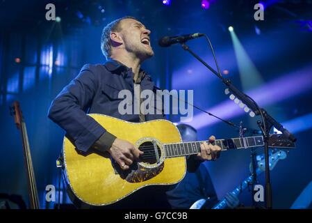 ITunes Festival 2014 - Londres.David Gray se produit au Roundhouse lors du festival iTunes, à Camden, à Londres. Banque D'Images