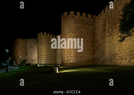 Vieille ville médiévale d'Ávila de los Caballeros, province de Castille et Leon, Espagne Banque D'Images