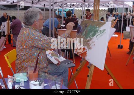 Art sur le Square - Londres Banque D'Images