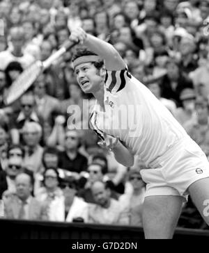 Finale de Wimbledon 1980 - John McEnroe Banque D'Images