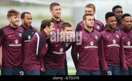 Football - UEFA Euro 2016 - Qualifications - Groupe E - Angleterre v San Marino - Angleterre Session de formation et conférence de presse - St Ge... Banque D'Images