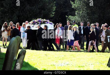 Hannah Witheridge funeral Banque D'Images