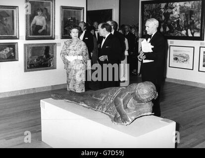 Image - La reine Elizabeth II - Tate Gallery, Londres Banque D'Images