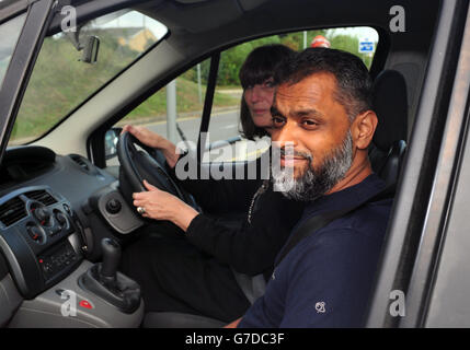 Moazzam Begg affaire judiciaire Banque D'Images