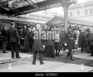 Queen Alexandra et Prince OLAF. Banque D'Images
