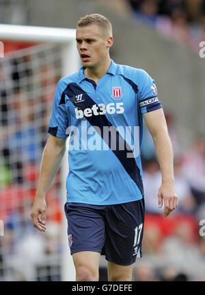 Football - Barclays Premier League - Sunderland / Stoke City - Stade de lumière. Ryan Shawcross, Stoke City Banque D'Images