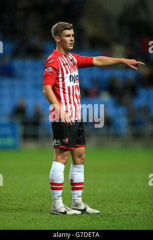 Soccer - Johnstone's Paint Trophy - second tour - Coventry City / Exeter City - Ricoh Arena. Jason Pope, ville d'Exeter Banque D'Images