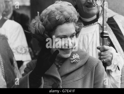 Image - La reine Elizabeth II - Deptford, Londres Banque D'Images