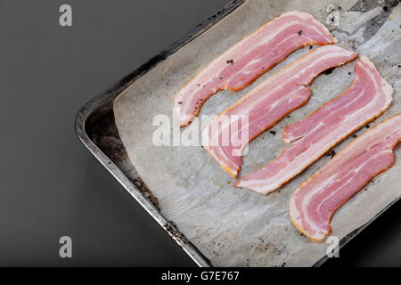 Bacon frais Banque D'Images