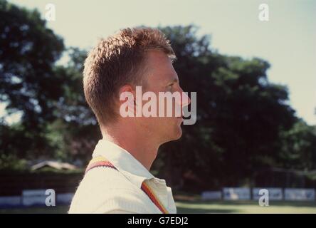 Circuit de cricket de l'Angleterre au Zimbabwe. Photocall. Alan Mullally, Angleterre Banque D'Images