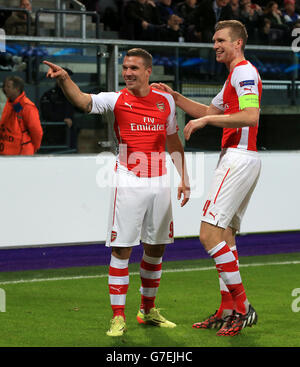 Football - Ligue des Champions - Groupe D - RSC Anderlecht v Arsenal - Stade Constant Vanden Stock Banque D'Images