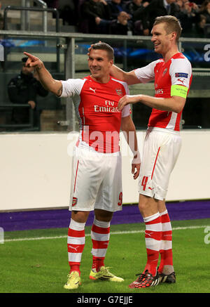 Football - Ligue des Champions - Groupe D - RSC Anderlecht v Arsenal - Stade Constant Vanden Stock Banque D'Images