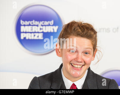 Mercury Music Prize 2014 - Londres.Kate Tempest arrivant pour la cérémonie du Mercury Music Prize 2014 au Roundhouse de Camden, dans le nord de Londres. Banque D'Images