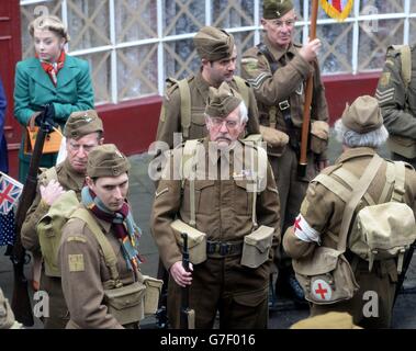 Dad's Army Tournage - Bridlington Banque D'Images