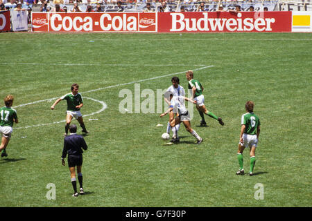 Football - Coupe du Monde FIFA 1986 - Final - Argentine v l'Allemagne de l'Ouest - Azteca Stadium, Mexique Banque D'Images