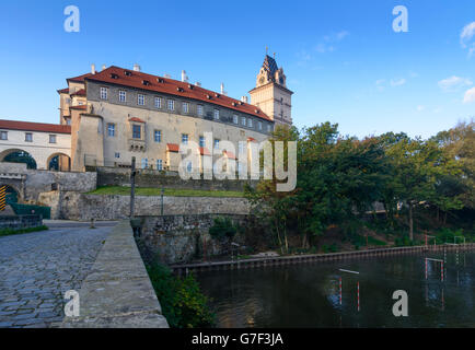 Château Brandýs nad Labem, celákovice Brandeis (v Prokope 1551 A.D. Elbe-Altbunzlau) , République Tchèque, Stredocesky, Mittel Banque D'Images