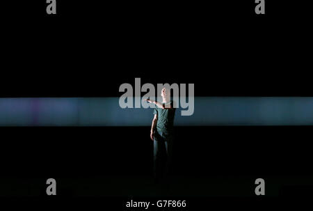 Tom Vaughan-Lawlor lors d'une répétition de robe pour Howie The Rookie au théâtre Olympia de Dublin. Banque D'Images