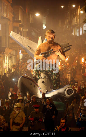 Lewes Bonfire Night Banque D'Images