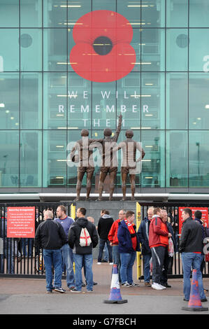 Football - Barclays Premier League - Manchester United / Crystal Palace - Old Trafford.Un aperçu général des commémorations du jour du souvenir à Old Trafford, Manchester United Banque D'Images