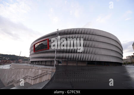 Football - Ligue des champions de l'UEFA - Groupe H - Athlétique Bilbao / FC Porto - Stade San Mames. Vue générale sur le stade San Mames Banque D'Images
