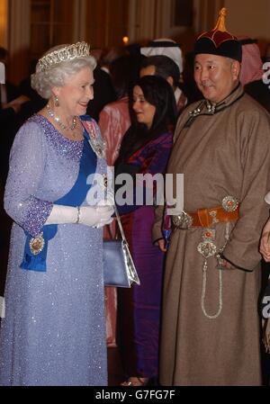 Reine rencontre les membres du Corps Diplomatique Banque D'Images