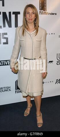 L'artiste Sam Taylor-Wood arrive pour la 7e édition annuelle des British Independent film Awards, au palais Hammersmith, dans l'ouest de Londres. Banque D'Images