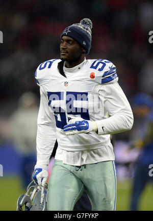 Gridiron - NFL International Series 2014 - Dallas Cowboys et Jacksonville Jaguars - Wembley Stadium. Rolando McClain, Dallas Cowboys Banque D'Images