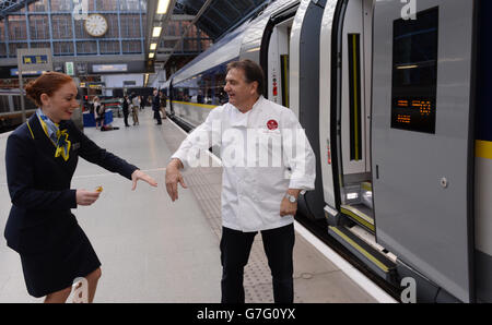 Nouveau train Eurostar Banque D'Images