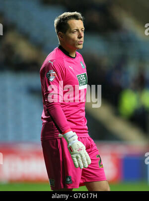 Soccer - Johnstone's Paint Trophy - Area Quarter final - Coventry City / Plymouth Argyle - Ricoh Arena. Luke McCormick, gardien de but de Plymouth Argyle Banque D'Images