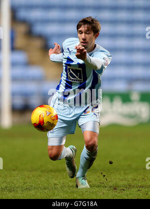 Soccer - Johnstone's Paint Trophy - Area Quarter final - Coventry City / Plymouth Argyle - Ricoh Arena. Jack Finch, Coventry City Banque D'Images