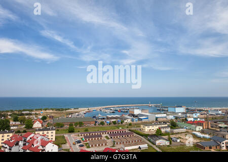 Station balnéaire de Sopot en Pologne, mer Baltique, le paysage urbain de dessus, occidentale, région de la Cachoubie. Banque D'Images