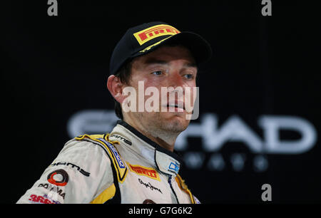 Courses automobiles - Championnat du monde de Formule 1 - Grand Prix d'Abu Dhabi 2014 - qualification - circuit Yas Marina.Jolyon Palmer au Yas Marina circuit, Abu Dhabi. Banque D'Images