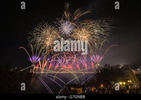 Clifton Suspension Bridge 150e anniversaire Banque D'Images