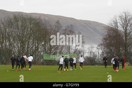 Football - UEFA Europa League - Groupe D - v Celtique - Celtic FC Salzbourg Session de formation - Centre de formation de Lennoxtown Banque D'Images