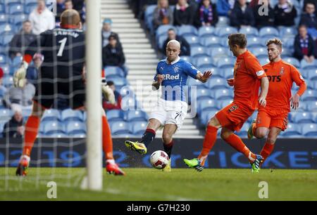 Soccer - William Hill Scottish Cup - quatrième tour - Rangers v Kilmarnock - Ibrox.Nicky Law des Rangers prend une photo lors du match de la coupe d'Écosse William Hill, quatrième tour, à Ibrox, Glasgow. Banque D'Images