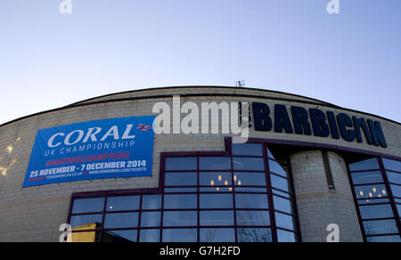 Snooker - Corail 2014 Championnat du Royaume-Uni - Jour 8 - Barbican Centre Banque D'Images