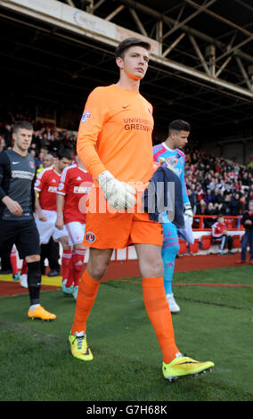 Football - Championnat Sky Bet - Nottingham Forest / Charlton Athletic - City Ground. Nick Pope, gardien de but de Charlton Athletic Banque D'Images