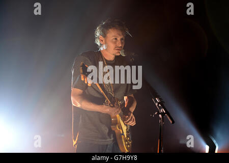 Ben Howard se produit au Winter Wonderland 2014 de XFM, à l'O2 Apollo Manchester. Banque D'Images