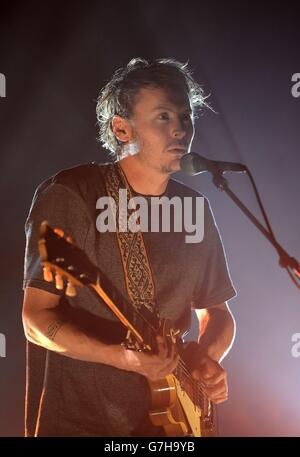 Ben Howard se produit au Winter Wonderland 2014 de XFM, à l'O2 Apollo Manchester. Banque D'Images