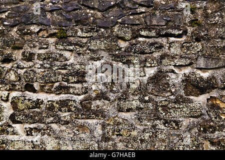 Mur en pierre patiné Banque D'Images