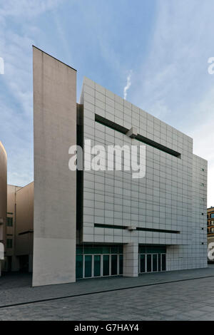 Museu d'Art Contemporani de Barcelona, MACBA, Musée d'Art Contemporain de Barcelone, l'architecte Richard Meier, 1995, Barcelone Banque D'Images