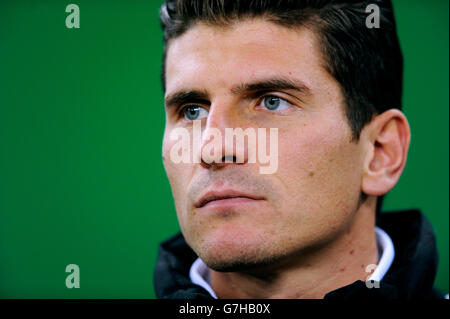 Mario Gomez, portrait, international match de football, match amical, Allemagne - Pays-Bas 3:0, l'Imtech Arena, Hambourg Banque D'Images