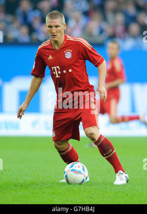 Bastian Schweinsteiger, FCB, Bundesliga, ligue fédérale allemande de football, le FC Schalke 04 - FC Bayern Munich 0:2, Veltins Arena Banque D'Images