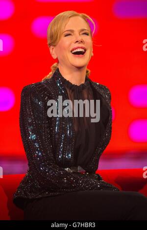 The Graham Norton Show - Londres.Nicole Kidman pendant le tournage du Graham Norton Show aux London Studios, dans le centre de Londres. Banque D'Images