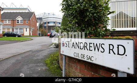 Vue générale de St Andrews avant le match entre Birmingham City et Nottingham Forest pendant le match de championnat Sky Bet à St. Andrews, Birmingham. APPUYEZ SUR ASSOCIATION photo. Date de la photo: Samedi 29 novembre 2014. Voir PA Story FOOTBALL Birmingham. Le crédit photo doit indiquer Nigel French/PA Wire. . . Banque D'Images
