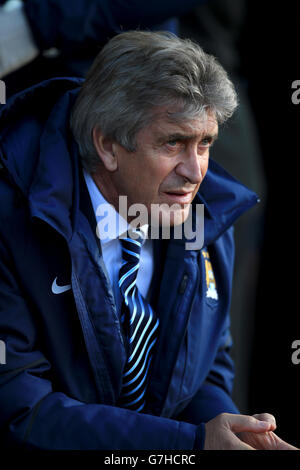 Manuel Pellegrini, directeur de Manchester City, lors du match de la Barclays Premier League au stade St Mary's, à Southampton.APPUYEZ SUR ASSOCIATION photo.Date de la photo: Dimanche 30 novembre 2014.Voir PA Story FOOTBALL Southampton.Le crédit photo doit indiquer Nick Potts/PA Wire. Banque D'Images