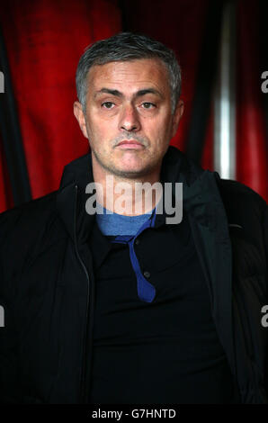 Football - Barclays Premier League - Stoke City / Chelsea - Britannia Stadium. Jose Mourinho, directeur de Chelsea Banque D'Images