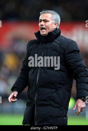 Football - Barclays Premier League - Stoke City / Chelsea - Britannia Stadium. Jose Mourinho, directeur de Chelsea Banque D'Images